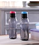 Tupperware Black 310 ML Fridge Bottle Set of 2