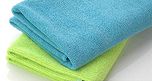 SOBBY Set of 2 Large Microfiber Cleaning Cloths 40 cm x 60 cm Each for Cars, Home, Furniture (Assorted Colors)