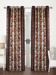 Home Sizzler Spring Set of 2 Curtains