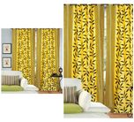 Home Fashion Gallery Combo Of 4 Curtains, 2pc Window & 2pc Door