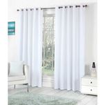 BSB Trendz Eyelet White Door Curtain Set Of 2 (P-81)