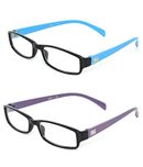 Magjons Combo Of 2 Full Rim Rectangular Unisex Spectacle Frame(Tg4113|50)