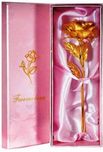 Khandelwal Jeweller Gold Rose Artificial Flower(9.5 inch, Pack of 1)