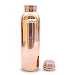 Prisha India Pure Copper Water Bottle High Quality for Ayurvedic Health Benefits