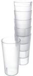 Enrich Plastic fgu Glass Set(330 ml, Clear, Pack of 6)