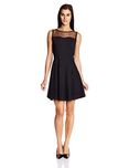 Miss Chase Black Fit & Flare Dress