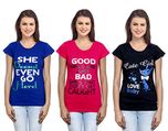 IndiWeaves Girls Cotton T-Shirt Combo-3_XXL