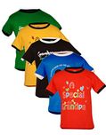 Gkidz Pack of 5 Boys Grand Parents Theme Printed Tshirts