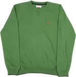 Us Polo Kids Round Neck Casual Boys Green Sweater