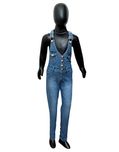 Sunday Casual Light Blue Girl's Denim Dungarees (MGD_Light-38)
