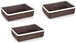 NAKODA Plastic Fruit & Vegetable Basket(Multicolor)