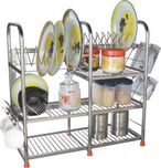 Amol Stainless Steel Kitchen Rack(Steel)