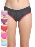 Leading Lady Women Pack of 6 Printed Bikini Briefs