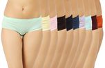 STUBY Womens Cotton Multicolor Panty(Pack of 10)_48