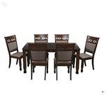 Royal Oak Iris Six Seater Dining Set (Walnut)