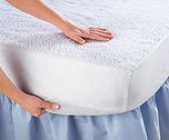 Linenwalas Waterproof & Dustproof  Mattress Protector- (White) (Size: 48
