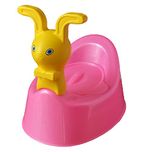 Novicz Rabbit Baby Toddler Potty Seat Kids Toilet Training Potty Chair, Pink
