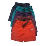 Mysilk Saree Kidsbazzar Boys Cotton Shorts Combo (Relaxshots1_Multicolor_6-12 Monts)