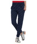 Vimal Navy Cotton Trackpant