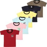 S R Kids Boys Solid T Shirt