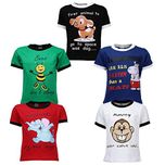 Goodway Junior Boys 5 Pack Did you Know Theme Combo Pack of 5 T-Shirts - 3-4 Years