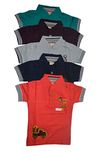 Mysilk Saree Boys Cotton T-Shirt Combo (Grand1_Multicolor_6-12 Months)