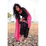 Vaisu Trendz Girls Cotton Salwar Suit (SLC-1517 Udta Panjaab_BlackFree Size)