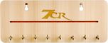 7CR FL-Buttter nut Wooden Key Holder(8 Hooks)