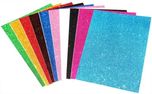 Chiisen Self Adhesive Easy to Peel Off Glitter EVA Foam Sheets, A4 Size