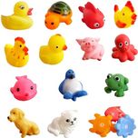 Lovely Baby Kuhu Creations Baby Swimming 13 Pcs Sounding Bath Toy(Multicolor)