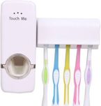 Touch Me Plastic Toothbrush Holder(Multicolor, Wall Mount)
