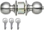 Godrej Cylindrical Lock Classic Stainless Steel Finish Lock(Silver)