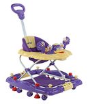 LuvLap Comfy Baby Walker with Rocker -Purple