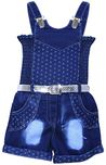 MPC Cute Fashion Baby Girls Jeans dungaree Jumpsuit ( Jeans_jumpsuit _16_Blue_3-6 Months)