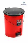 SUNSHINE Big Tidy Home 15 Litre Pedal Dustbin-Red