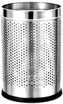King International Stainless Steel Perforated Open Dustbin (10l) (8x8x13)