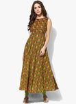 Aks Multicoloured Printed Anarkali