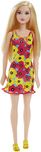 Barbie Doll with Yellow Flower Dress, Multi Color