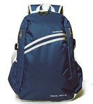 Bonmaro Snail Walk Polyester 23 Ltr Navy Blue School Backpack