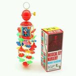 Generic Blossom Musical Merry Go Round Toy (Joomer) with Soothing Sound for Kids, Red