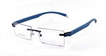 Magjons Rimless Rectangular Unisex Spectacle Frame(Mj-Blue-Tomny|50)