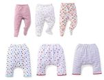 NammaBaby Diaper Pajama & Leggings with Booties for New Born - Set of 6 (0-3 Months)