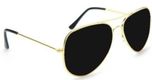 Sunglasses New Blue Square Goggles Combo Set of 2 Fashion Wayfarer Goggle and Sunglasses Ideal for Men Women Boys and Girls (Golden Rubber Stick Blue Mercury Mirrored Square Wayfarer|56|Golden Rubber Stick Black Mercury Square Wayfarer)