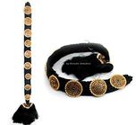Ug Products Bharatanatyam Savaram & Kunjalam Kemp Ready Jada Set With 9Pcs Jada Set For Women
