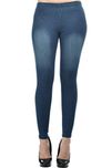 Frenchtrendz Indigo Wash Cotton Spandex Jegging-XL
