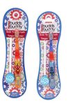 Buddsbuddy Combo of Kids Toothbrush with Tongue Cleaner (Orange/Blue)