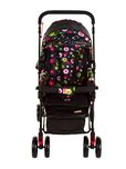 Mee Mee Baby Pram with Soft Cushioned Seat & Full Leg Cover & Canopy (Black)
