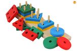 Baybee Wooden Geometric Shape Sorter Puzzle