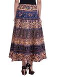SUNRISE Womens Cotton Regular Fit Wrap Around Skirt (Multicolor)