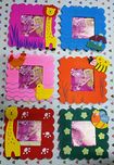 CraftDev Wooden Cute Animal Design Photo Frame for Birthday Return Gift ( Set of 6 )